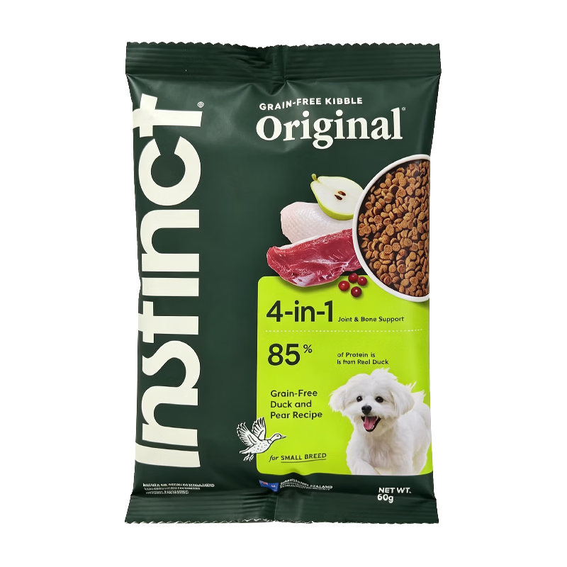 Instinct百利 经典无谷鸭肉梨配方狗粮 60g