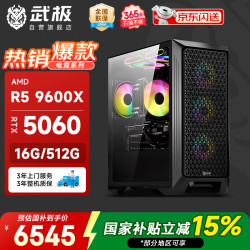 VTG 魔界 台式电脑台式机电脑主机AI电竞游戏openclaw主机（R5-9600X B650M 16G 512G RTX5060）