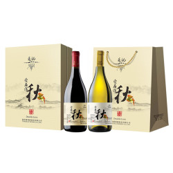 通化葡萄酒 通化爱在深秋 晚收甜型葡萄酒果酒 红酒礼盒聚会送礼 双支礼盒