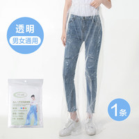 一次性防雨裤加厚包脚防水户外连脚塑料雨裤雨裤套漂流游乐场雨裤 雨裤1条