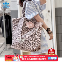 adidas 三叶草男包女包LEOPARD TOTE七夕礼物手提包可调节背带单肩斜挎包