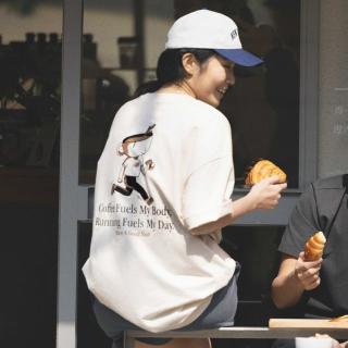 new balance NEE25021 男款跑步运动短袖T恤 米色 M