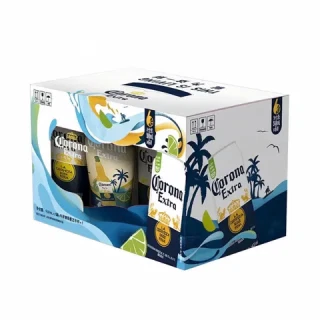 今日必买：科罗娜 特级啤酒 500ml*6瓶 礼盒+1杯子