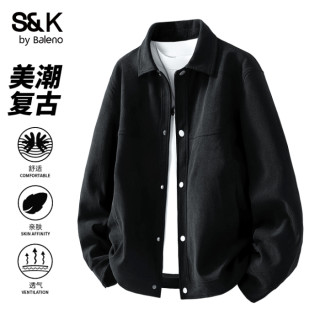 班尼路 S&K春秋冬季美式重磅工装夹克男宽松休闲户外大码外套男装