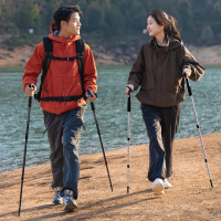 原始人 手杖超轻伸缩拐杖专业徒步爬山装备男女款登山