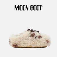 移动端：MOON BOOT 男女同款棕色/白色EVX CURLY毛毛穆勒鞋