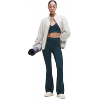 lululemon Groove 女士运动高腰喇叭裤 保暖 中南半岛蓝 XS