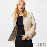 优衣库 休闲短茄克优衣库女装男装/巴恩风外套夹克483807 484664