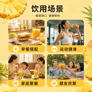 益田馨 农科院冰菠萝纯果汁饮料
