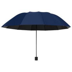 超大号加厚手动折叠黑胶晴雨伞 130CM