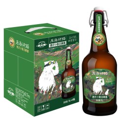 qingdashi 摇摆盖德式小麦 白啤 1L*4整箱