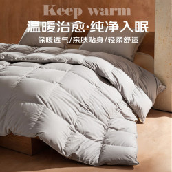 无印良品 秋冬被 加厚保暖被芯 羽毛被200*230cm 约6斤