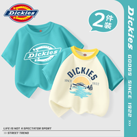 Dickies 童装男童夏季短袖T恤2026新款潮酷男孩纯棉半袖儿童打底衫