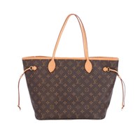 LOUIS VUITTON 中古95新lv/路易威登neverfull老花女士包植鞣革内里更新