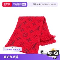 LOUIS VUITTON 中古95新路易威登Louis Vuitton 红色 羊毛围巾围脖