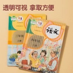 得力 自粘透明防水书皮27张*1包（大3+中21+小3）