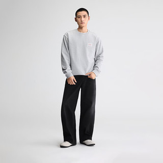 Lee 26早秋宽松Barrel弯刀牛仔裤 黑色 L