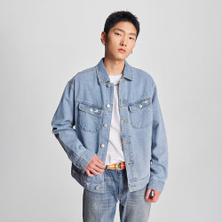 Lee 【翻领休闲】男士牛仔夹克