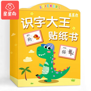 星星舟 识字贴纸书2-3-6岁幼儿早教贴贴画儿童生日礼物 2-6贴纸书+识字贴纸书/共16本