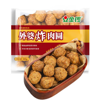 金锣 外婆炸肉圆半成品300g*3速冻油炸营养冷冻美味方便