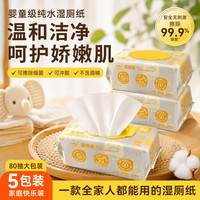 加恩宝 可降解湿厕纸 80抽*2包