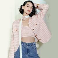 限尺码：伊芙丽 蝴蝶纱流苏设计大气小香风短外套休闲外套