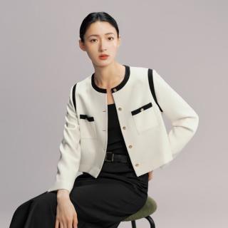伊芙丽 【小香风黑白撞色】短外套 秦岚代言 春