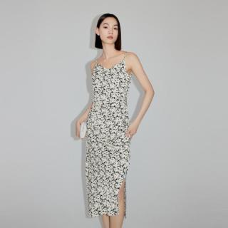 伊芙丽 碎花吊带连衣裙女秋装裙子1F3290591夏季