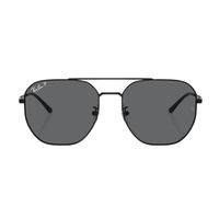 Ray-Ban 雷朋 0RB3724D 中性偏光太阳镜 002/81 黑色镜框/深灰色镜片 59mm