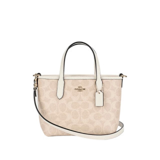 COACH CW032 女士小号细肩带托特包 沙黄色