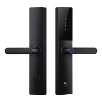 龙霆 E3 指纹密码 执手款 电子锁