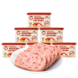 小猪呵呵 火腿午餐肉198g*6罐90%猪肉
