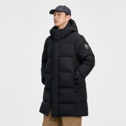 千仞岗 90%绒650蓬+ 高充绒中长款户外连帽加厚羽绒