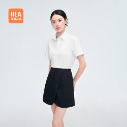 海澜之家 短袖衬衫春季商务通勤纯色正装衬衣女装 漂白（净色）(Y0) 165/88A(37)