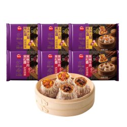 思念 纸皮烧麦烧卖蛋黄三丁速冻经典三丁烧麦早餐半成品冷冻速食6袋
