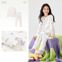 巴拉巴拉 女童保暖内衣套装秋冬加厚儿童秋衣秋裤小中大童打底睡衣