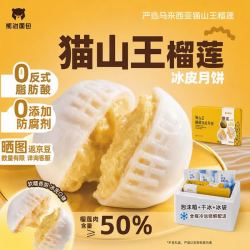 熊治 猫山王榴莲冰皮月饼 ≥50%果肉 60g*20枚