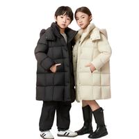 美力城 700+蓬松 白鹅绒 儿童长款羽绒服 西伯利亚鹅绒 MC244Y183