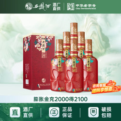 西凤酒 凤香型高度白酒 52度 500mL 6盒 整箱 花醉特曲