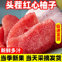 集年鲜 福建琯溪蜜柚 红心柚子新鲜柚子当季时令现采生鲜水果 净重4.5斤