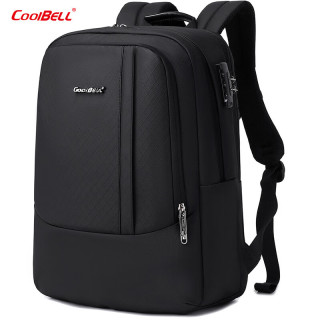 coolbell COOL BELL大容量商务电脑包15.6寸男时尚高级感旅行干湿分离双肩背包 黑色8311 军绿色8311