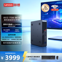 联想 Mini迷你主机商用办公可悬挂电脑主机台式机(酷睿I5-12450H 16G 256G WIFI5)整机