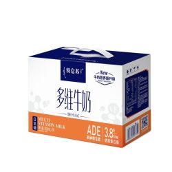 蒙牛 3月(8-19号)特仑苏 0脂肪 高钙 多维 无乳糖牛奶200ml10瓶