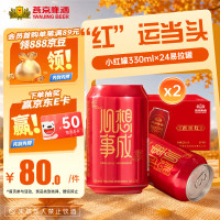 燕京啤酒 心想事成好运罐330ml*24听 整箱   啤酒整箱批发 330ml*24*2箱 330mL 24罐 整箱装 2箱装