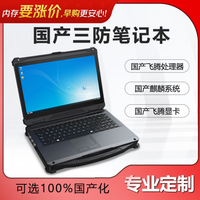 IPCSTAR国产信创14英寸军工业户外用计算机AI移动工作站 飞腾D2000/16G/1T  F5000