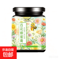 京喜 百花蜜纯蜂蜜正宗野生土蜂蜜深山百花蜂蜜天然滋补营养品 百花蜂蜜膏 10ml*10袋 -试用装