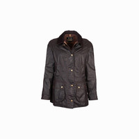 Barbour Beadnell女士油蜡夹克 格纹里 修身 短外套