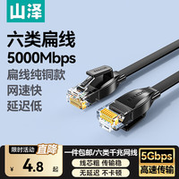 山泽 六类千兆 扁线纯铜款 0.5m
