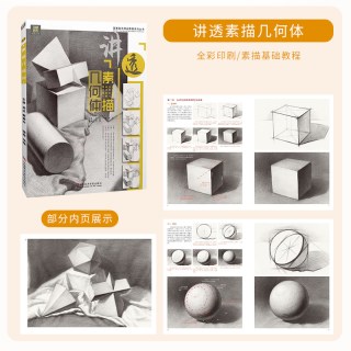 讲透素描几何体2素描书入门教程教材石膏几何体静物临摹书籍儿童入门画册美术