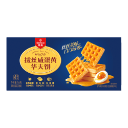 丹夫 拔丝咸蛋黄华夫饼156g/盒蛋糕早餐营养面包茶配点心送长辈